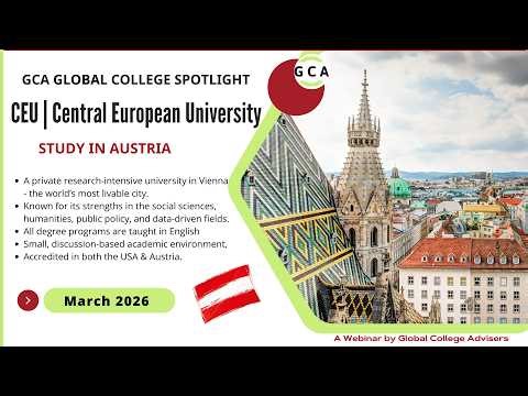 Why Study at Central European University (CEU) in Vienna? A Global Experience in Austria