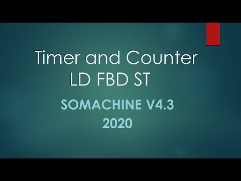 Somachine v4.3 Timer and Counter in Ladder, Function Block Diagram, and Structure text