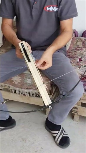 How to Make a Powerful Wooden Crossbow! 🏹 #DIY #rusticlab #Crossbow #Shorts #archery #automobile