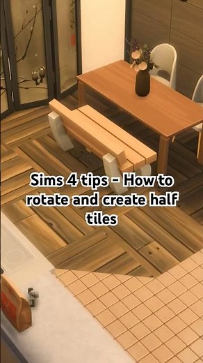 Sims 4 build tips - How to rotate and create half tiles #sims4