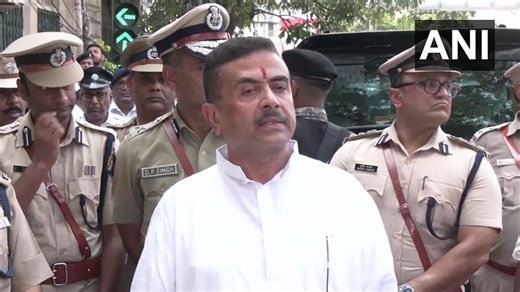 #WATCH | Kolkata: On yesterday's incident of stone pelting in Park Circus area, West Bengal CM Suvendu Adhikari says, "Such incidents no longer occur in Kashmir. In Bengal, people had become accustomed to a certain laxity—they felt that the government would not take any action against them. The police will now act strictly in accordance with the law; they are the law enforcement agency. Gone are the days when police personnel would get injured while the Police Minister merely sat in an air-condi