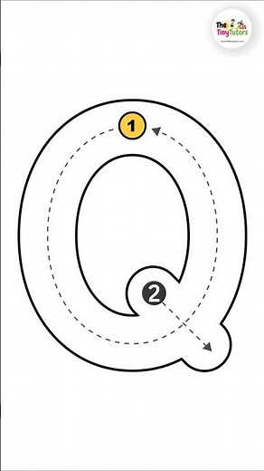 How to Write Letter Q | Learn to Write Alphabet Q for Kids #alphabetwriting #kidslearning