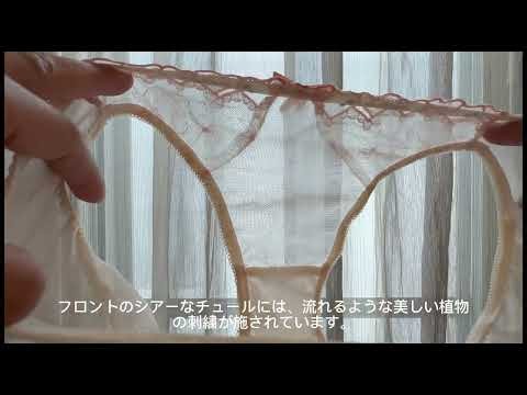 【彼女のパンティー】陽だまりに透ける愛らしいハートレース✨LADYのピーチベージュ・可憐なシアーショーツ