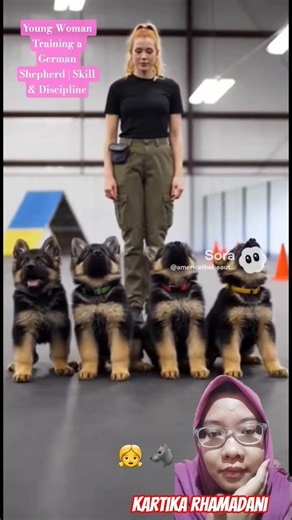 Young Woman Training a German Shepherd | Skill & Discipline #smartdog #germanshepherd #pets #doglife