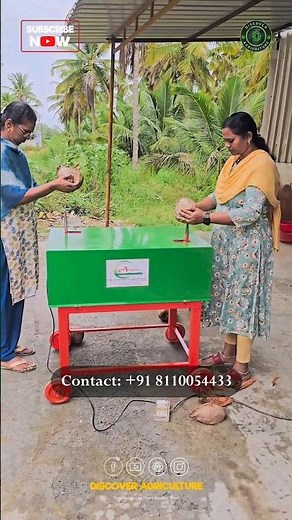 TWO in ONE Coconut Dehusking Machine