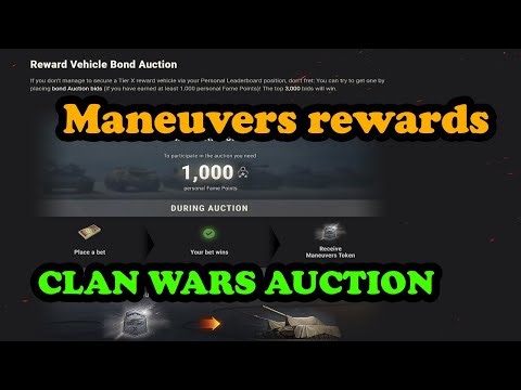 Maneuvers Clan Wars Rewards & Auction explained