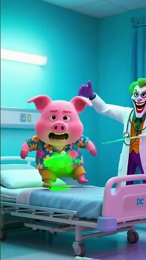 Clown Doctor Giving an Injection to a Little Pig 🤡💉🐷 | Funny Cartoon Story
