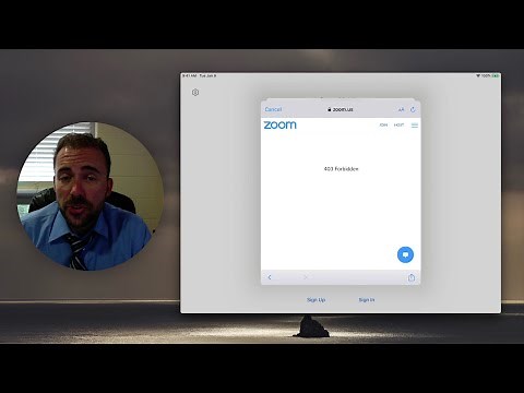 Zoom: Troubleshooting Access on an iPad