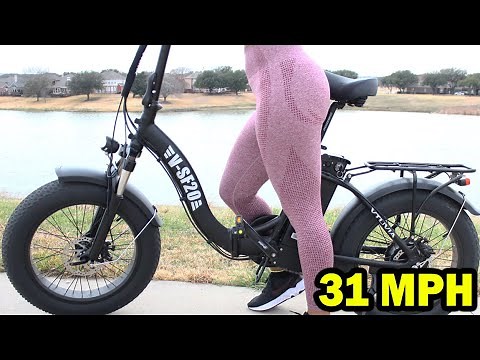 Electric Bike E-Bike $1249. VTUVIA SF20 All Terrain Electric Fat Tire FOLDING Bike Review 31 MPH