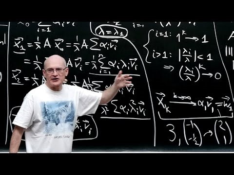 Power iteration for finding eigenvectors and eigenvalues