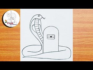 Nag Panchami Pencil Drawing | Easy Drawing | Shivling and Vasuki Nag Drawing