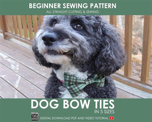 Dog Bow Tie Pattern in 5 Sizes (instant Download) - Etsy