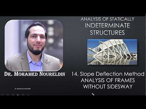 14. Slope Deflection Method-ANALYSIS OF FRAMES WITHOUT SIDESWAY-Dr. Noureldin