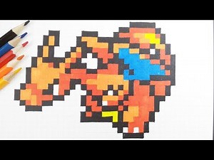 How To Draw Charizard Pokemon Pixel Art