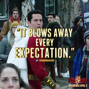 5.9K views · 99 reactions | “It blows away every expectation.” #SHAZAM ⚡️- in cinemas & IMAX nationwide starting next Wednesday, April 3rd! | Warner Bros. Pictures | Facebook