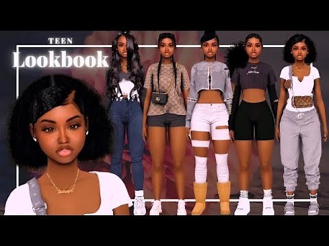 Sims 4 CAS | Teen Lookbook