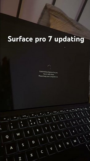 Surface pro 7 updating