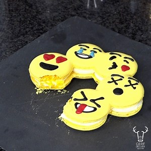 490K views · 654 reactions |  Ils font partie de notre quotidien, on a voulu leur rendre hommage !! Retrouvez notre recette de macarons emoji ici ➡ https://blog.cerfdellier.com/recette-les-macarons-emoji-et-smiley/ | Cerf Dellier | Facebook