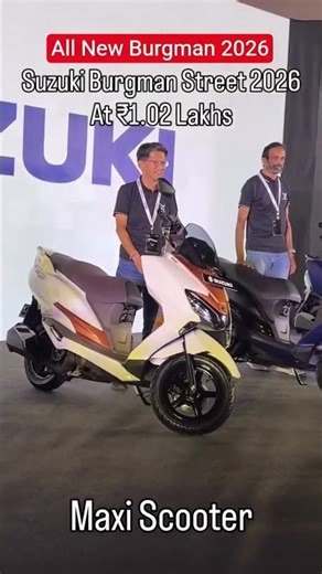 Burgman Street 2026Price: ₹1.02 - ₹1.13 Lakh #Suzukiburgmanstreet2026 #burgmanstreet #suzukiburgman