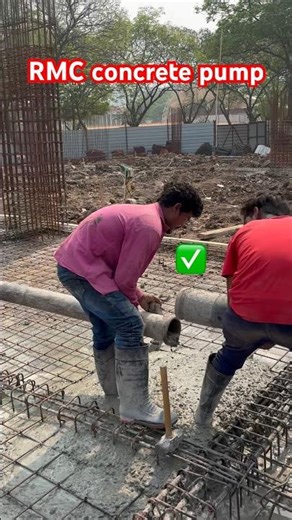 RMC concrete pumping machine construction work #short #viral #youtubeshorts #construction #pump