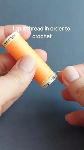 How to Split Thread for Micro Crochet
