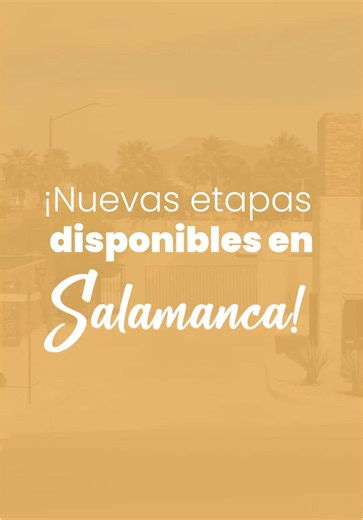 🏡 Nuestras nuevas etapas lo tienen todo para ti: más espacio, más comodidad y más hogar. 🚪✨ ¡El momento de estrenar es ahora! Más información 😁👇🏻 📍 Blvd. Gaspar Luken y Av. Peñaflor 📞 662 446 5170 #SalamancaResidencial #Hogar #Casa #Modelos #Familia #Nuevo #Hermosillo