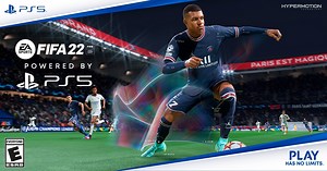 See it with Hypermotion Technology. Hear it in 3D Audio. Feel it with Haptic Feedback. FIFA 22. POWERED BY PLAYSTATION 5. | PlayStation Asia