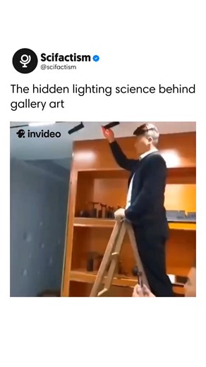 Scifactism | Paintings never glow by chance; the effect comes from deliberate lighting strategies perfected in galleries. Narrow beam spotlights aim... | Instagram