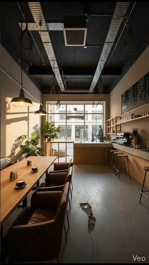 Urban Coffee Shop Interior | Cozy Modern Café Ambience ☕✨