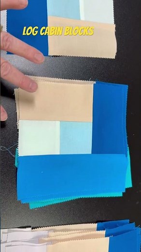 Making Log Cabin Quilt Blocks #sewing
