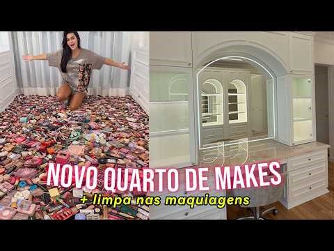 Organizing my new makeup room + I did a super clean!!!