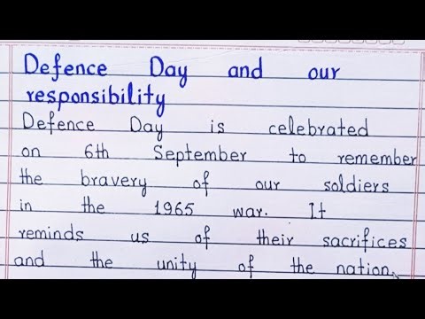 Defence Day and Our Responsibilities | 6 September Pakistan Defence Day 2025