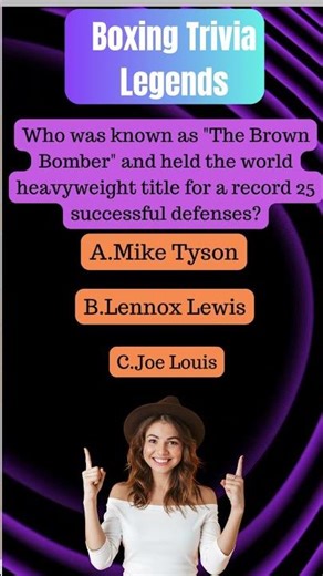🥊 Unveiling Iconic Boxing Legends | Trivia Challenge