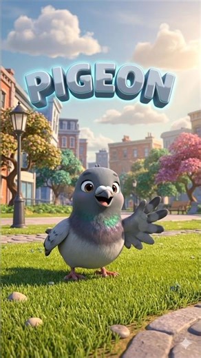 Hi! I am a Pigeon 🕊️ | Pigeon Sound for Kids | Animal Sounds #shorts #animalsounds