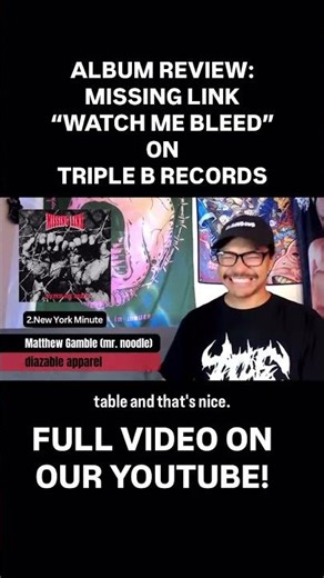 Missing link - watch me bleed review #metal