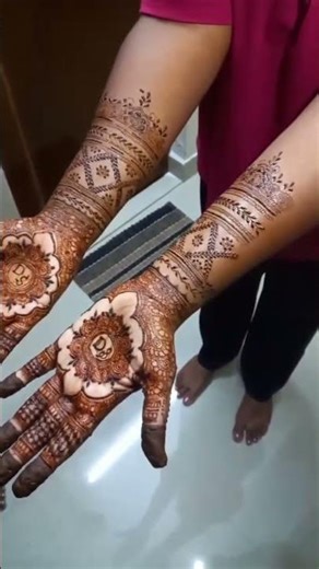 Full hand traditional mehendi design | Mandala &Lotis Mehendi | Easy Arabic Mehendi 2026#shorts