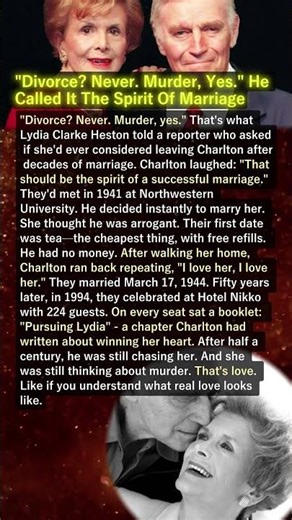 "Divorce? Never. Murder, Yes." He Called It The Spirit Of Marriage