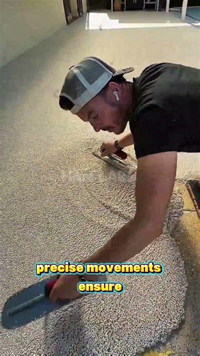 Satisfying Stone Carpet & Resin Flooring Installation#shorts #construction #shortvideo #building