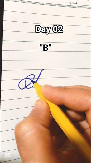 Day 2 | Capital Letter 'B' Cursive | Cursive Writing#shorts #calligraphy#calligrphylearning #cursive