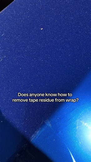 How to Remove Tape Residue from Car Wrap