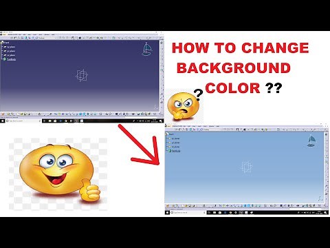 HOW TO CHANGE BACKGROUND COLOUR OF CATIA V5