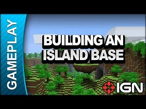 Minecraft - Building an Island Base - Gameplay