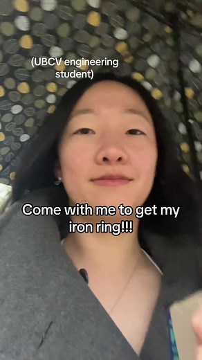 So excited to finally get my iron ring!!! Have you heard the story behind the iron ring? In 1922, Montréal engineers initiated 'The Iron Ring' tradition to establish ethics and mentorship for new engineers, possibly prompted by the tragic Quebec Bridge collapses in 1907 and 1916. The Iron Ring is said to be made from the bridge debris and symbolizes the weight of engineers' responsibilities.#ironring #engineeringstudent