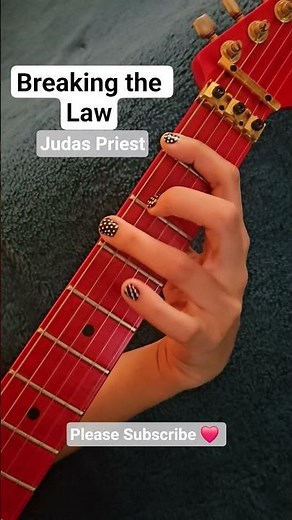 How to Play Breaking the Law by Judas Priest #guitar #guitarcover #guitartutorial #guitarist