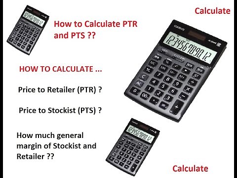 HOW TO CALCULATE PRICE TO STOCKIST (PTS) AND PRICE TO RETAILER (PTR) || CALCULATE PTS & PTR FROM MRP