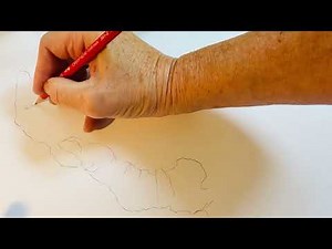 1.5 A blind drawing in 3 Minutes - follow the outlining