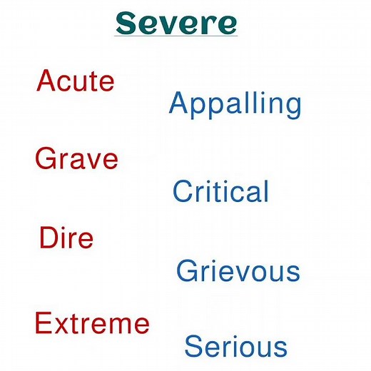 Severe synonyms : IELTS: new vocabulary: #englishgrammar #newwords #wordmeaning #shortvideo #shorts