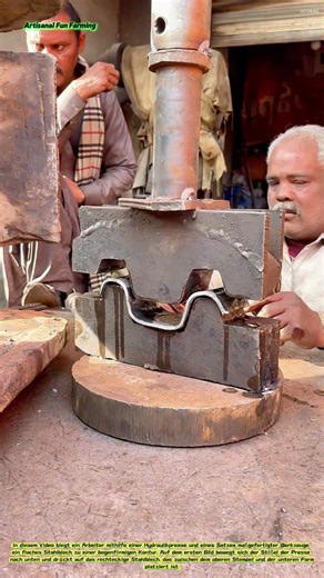 Biegen mit einer Hydraulikpresse: Kaltumformung von Stahlblechen in maßgefertigten Werkzeugen