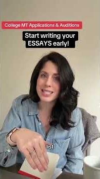 There's going to be a LOT to write so start working on your common app and MT supplemental essays!
