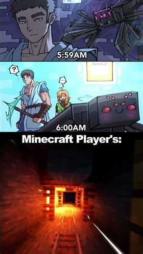 The duality of Minecraft mobs. #shorts #foryou #mincraft #minecraftmobs #minecraftspider